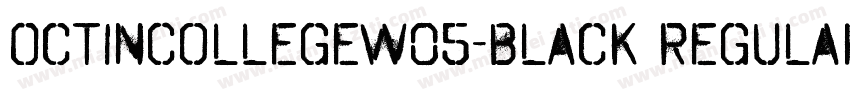 OctinCollegeW05-Black Regular字体转换